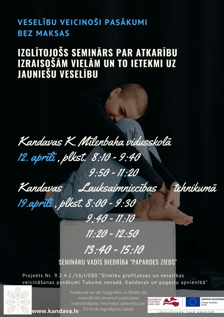 Slimību profilakses un veselības veicināšanas pasākumi Kandavas un pagastu apvienības teritorijā
