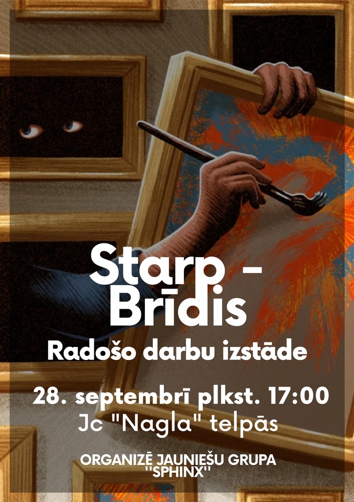 Jauniešu radošo darbu izstādes "Starpbrīdis" atklāšana