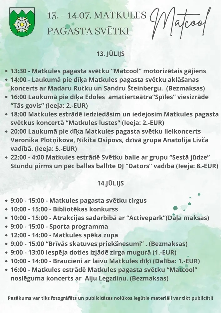 Matkules svētku programma