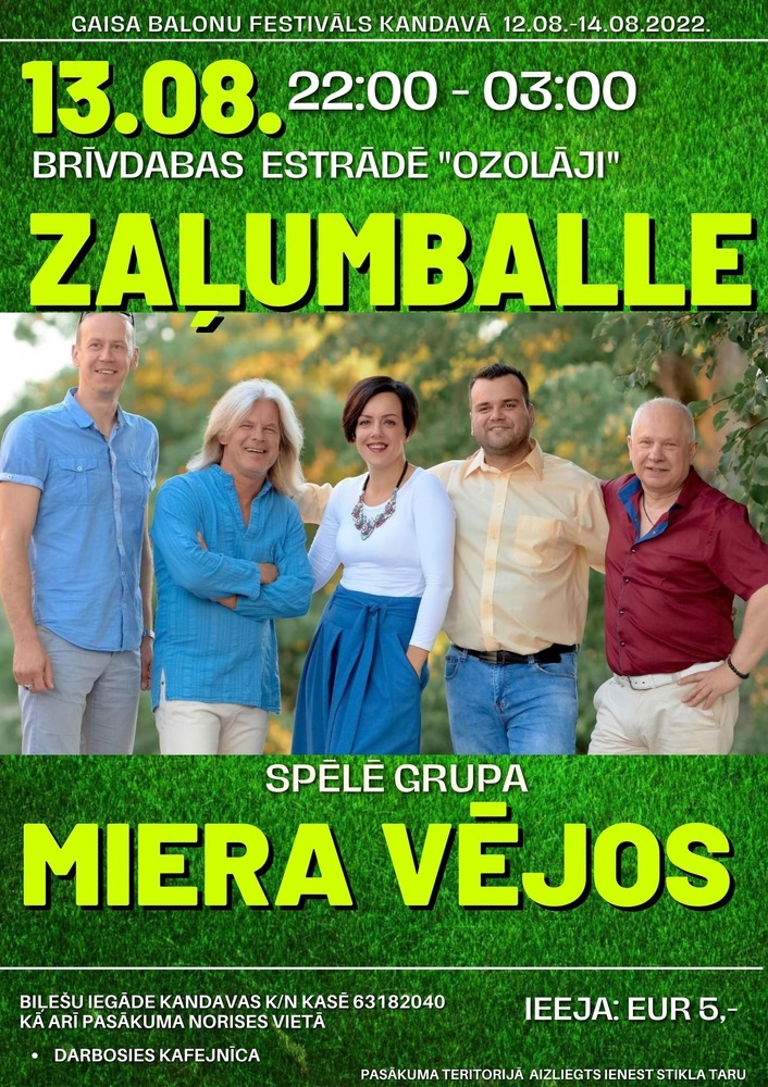 Zaļumballe ar grupu „Miera Vējos”