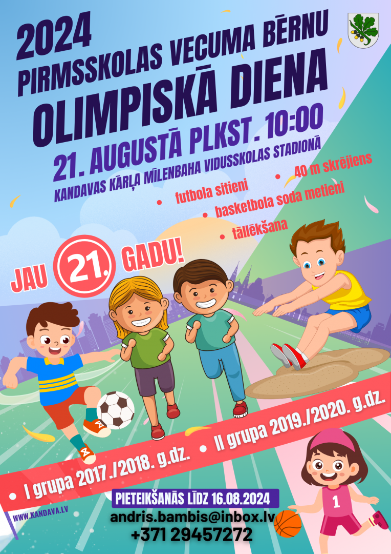 21. Pirmsskolas vecuma bērnu olimpiskā diena