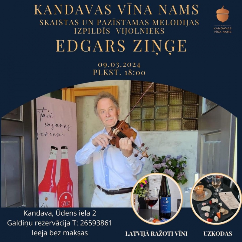Sieviešu dienas koncerts ar vijolnieku Edgaru Ziņģi 