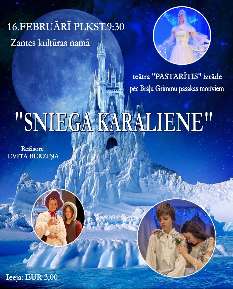 Cēres bērnu un jauniešu teātra izrāde "Sniega karaliene"