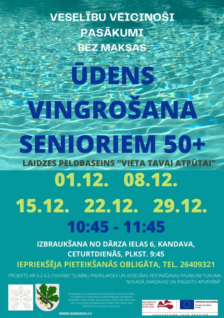 Ūdens vingrošana senioriem 50+