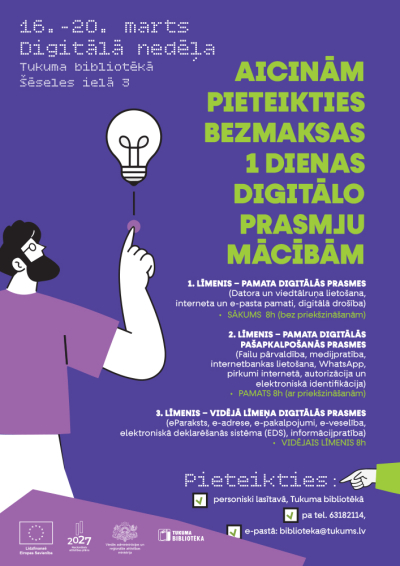 Digitālā nedēļa Tukuma bibliotēkā