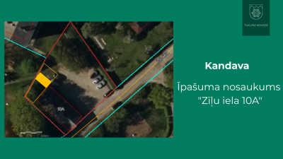 Šķirojamo konteineru atrašanās vieta Zīļu ielā 10A, Kandavā