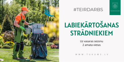 Vakance labiekārtošanas strādniekam