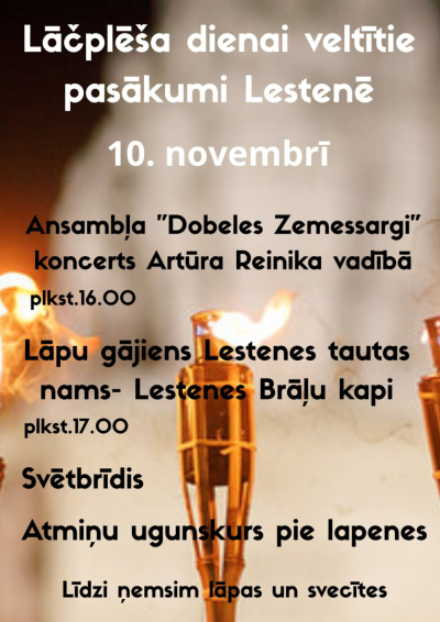 Lāčplēša dienas pasākumi Lestenē