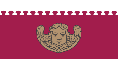 Lestenes pagasta karogs - krāsains