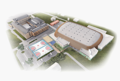 Manēžas vizualizācija