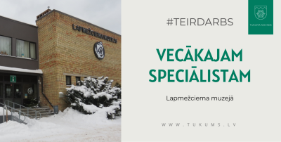 Vakance vecākajam speciālistam