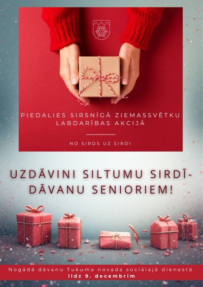 Akcija - uzdāvini dāvanu senioriem