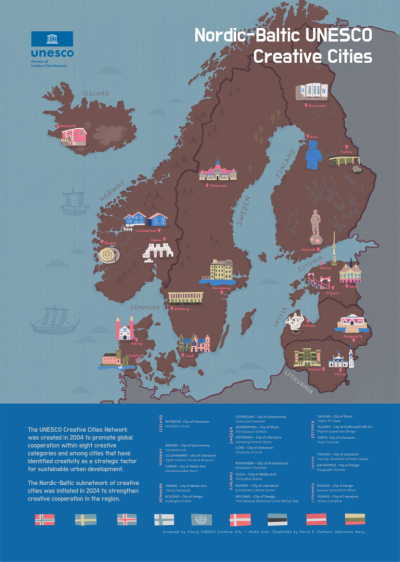 Radošo pilsētu tīkla karte