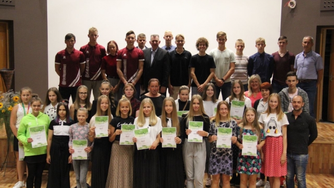 Latvijas Jaunatnes olimpiādes olimpiešu sveikšana 2019