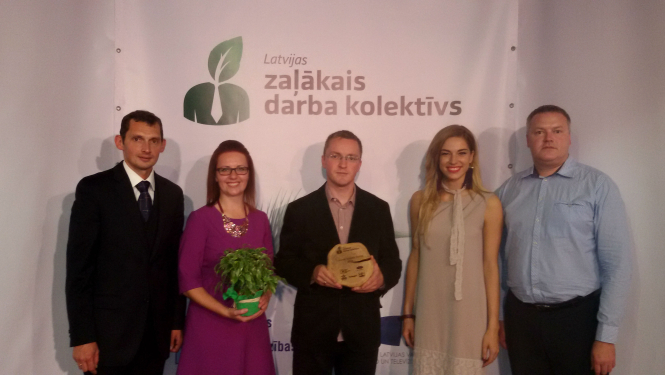Tukuma novada Dome ir ieguvusi Zaļāko darba kolektīva titulu Latvijā!