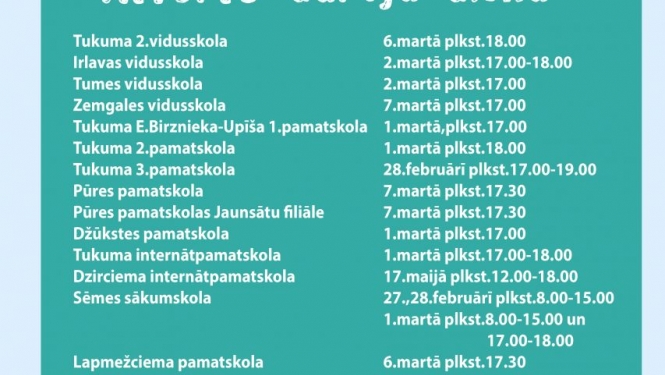 Informācija topošo pirmklasnieku vecākiem!