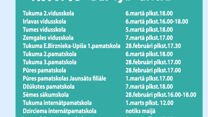 Atvērto durvju dienas ir klāt!