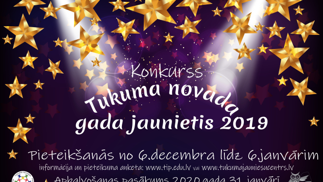 Piesakies un kļūsti par Tukuma novada gada jaunieti 2019!