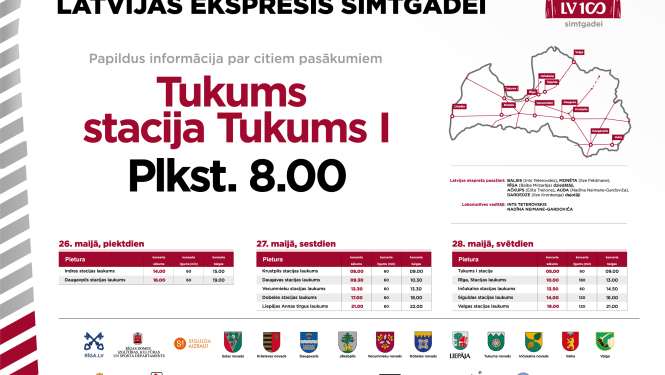 LATVIJAS EKSPRESIS SIMTGADEI jau ceļa jūtīs!