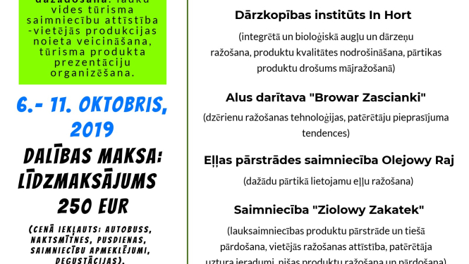 Mācību brauciens Latvija - Polija