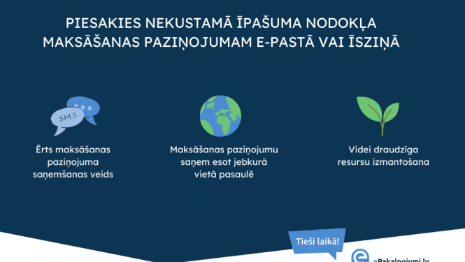 3 iemesli, kāpēc saņemt nekustamā īpašuma nodokļa maksāšanas paziņojumu elektroniski