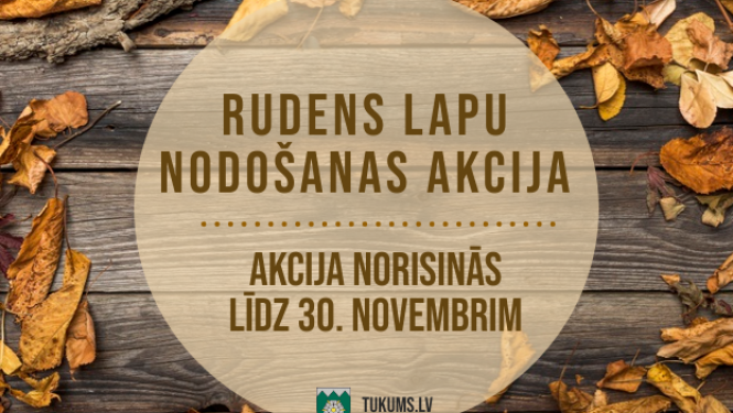 Iespēja bez maksas nodot rudens lapas