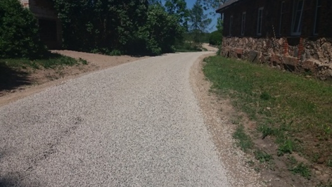 Sēmes pagastā ir pabeigts pašvaldības autoceļa posms Kaive-Vilksalas