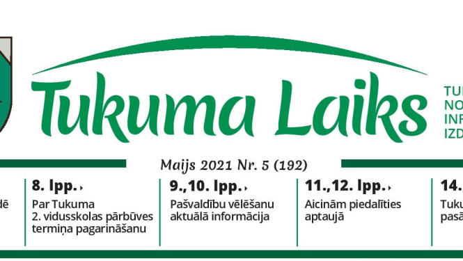 Aptauja par apvienotā Tukuma novada pašvaldības informatīvo izdevumu