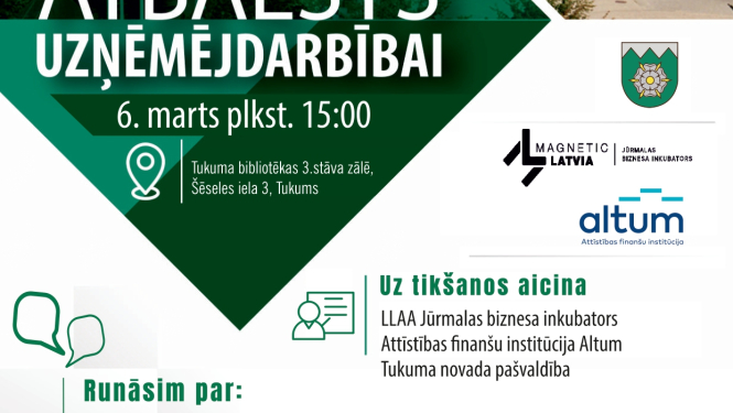 Notiks seminārs “Uzņēmējdarbības atbalsts”
