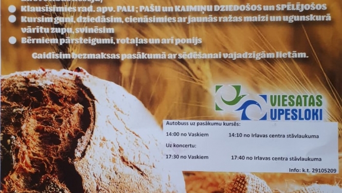Rudens ieskandināšanas pasākums pie Viesatas upes