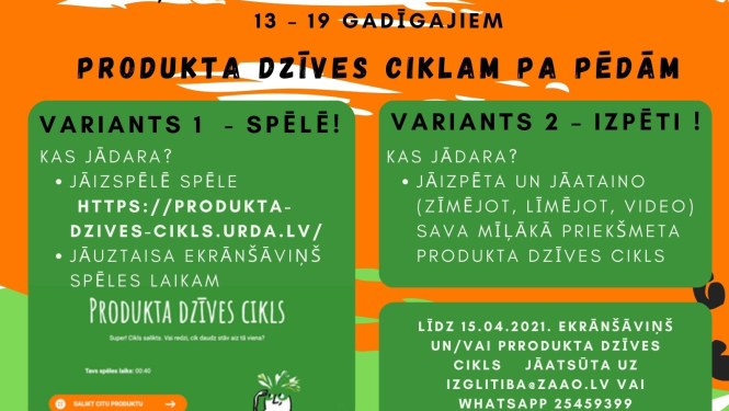 Akcija jauniešiem „Rādi, ka neradi lieku!”