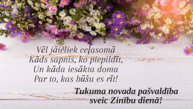 Sveicam Zinību dienā!