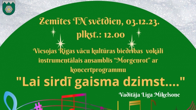 1. Adventes ieskaņas koncerts "Lai sirdī gaisma dzimst...."