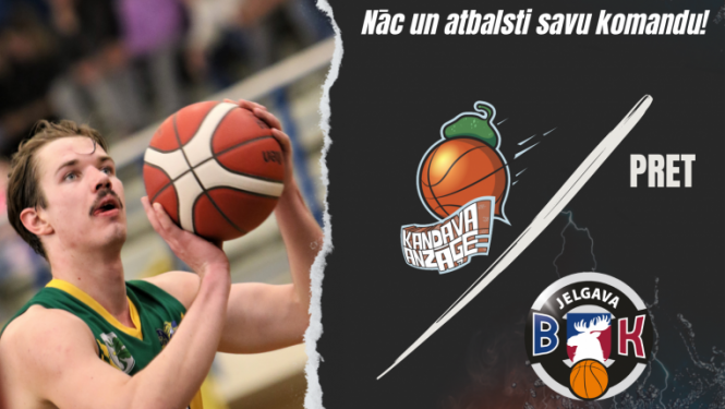 Ramirent Nacionālās basketbola līgas spēle: Kandava/Anzāģe - BK Jelgava