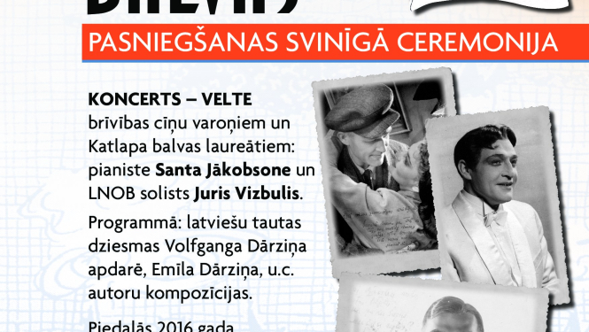 11.novembrī tiks pasniegtas Žaņa Katlapa balvas