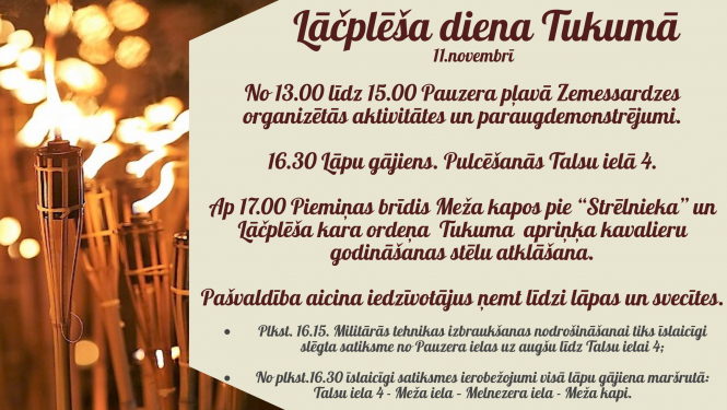 Lāčplēša diena Tukumā
