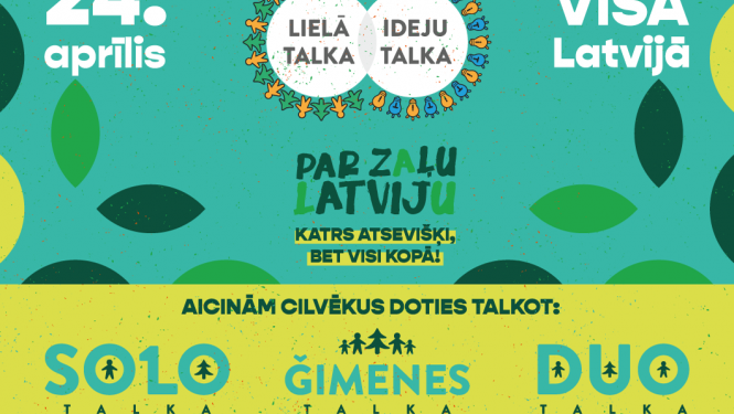 Šogad Lielajā talkā – katrs atsevišķi, bet visi kopā