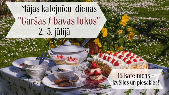 Ir sākusies pieteikšanās uz "Garšas Abavas lokos" Mājas kafejnīcām!