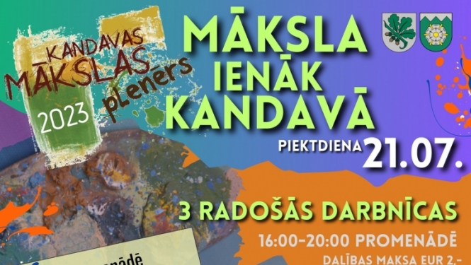 Mākslas plenērs "Māksla ienāk Kandavā"