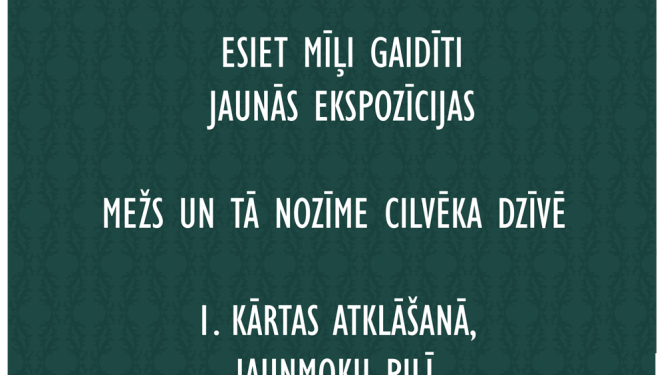 Jaunmoku pilī atklās jauno meža ekspozīciju