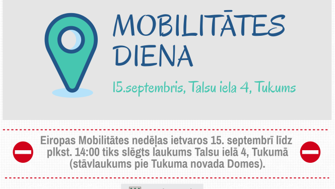 Satiksmes ierobežojumi "Mobilitātes dienas" ietvarā