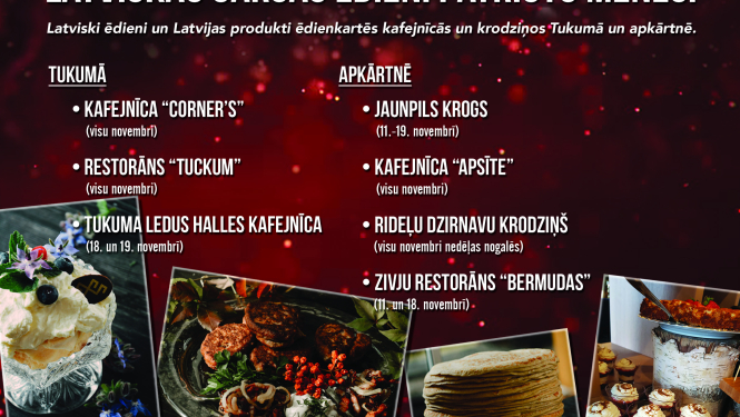 Patriotiskās garšas mēnesis Tukumā ir sācies!