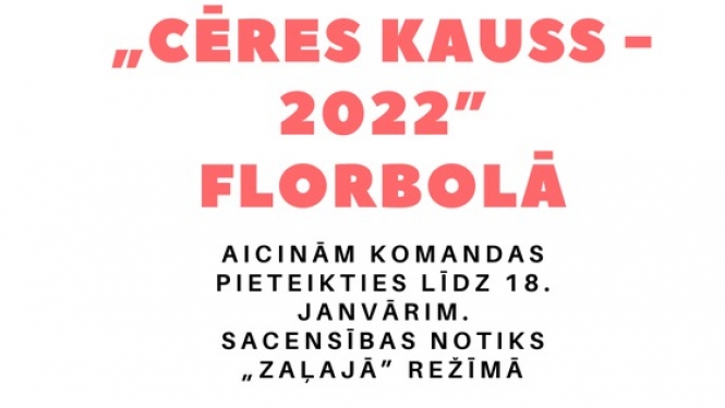 „Cēres kauss - 2022” florbolā