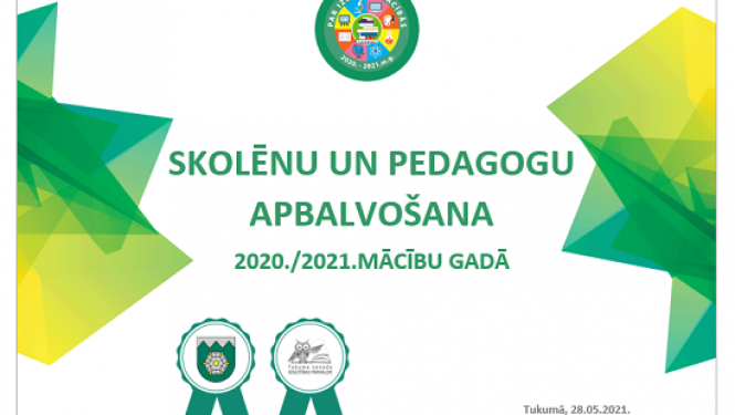 Šogad tiks apbalvoti 102 skolēni un 33 pedagogi