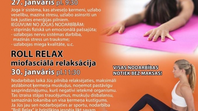 Vingrošanas nodarbības 2020.gada janvārī
