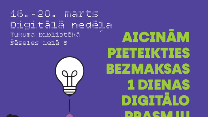 Digitālā nedēļa Tukuma bibliotēkā