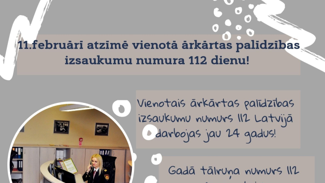 Vienotā ārkārtas palīdzības izsaukumu numura 112 diena