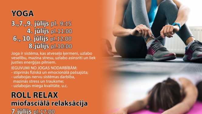 Veselības projekta aktivitātes jūlijā