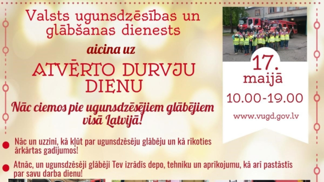 Atvēro durvju dienu visās VUGD daļās un posteņos