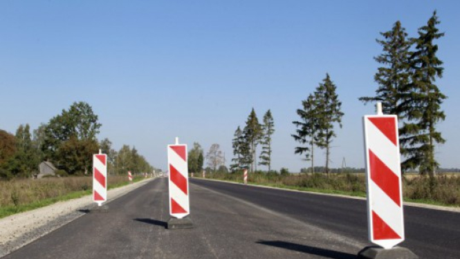 Uz Ventspils šosejas atsākas būvdarbi